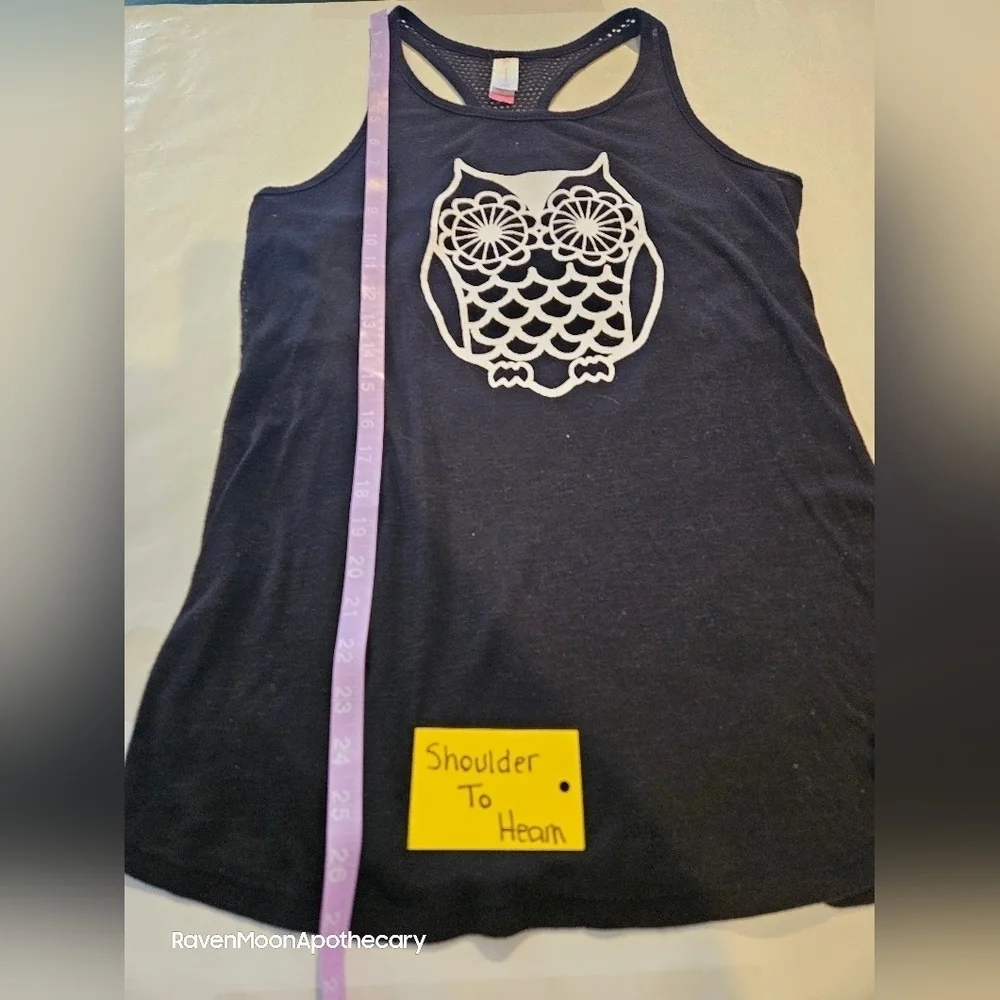 3/15$ No Boundaries Owl Tank Top Racer Back